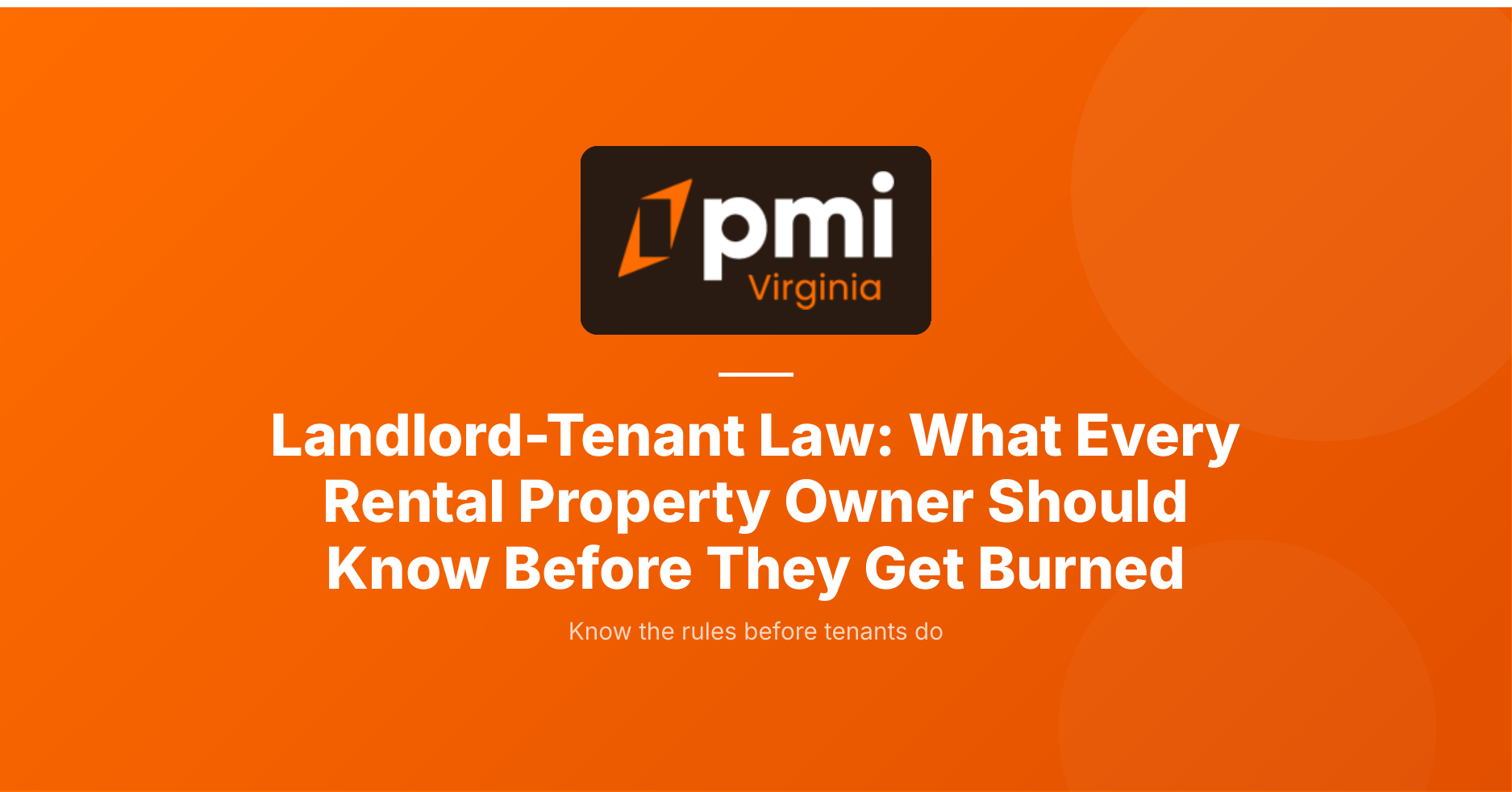 Landlord-Tenant Law in Virginia: What Property Owners Need to Know